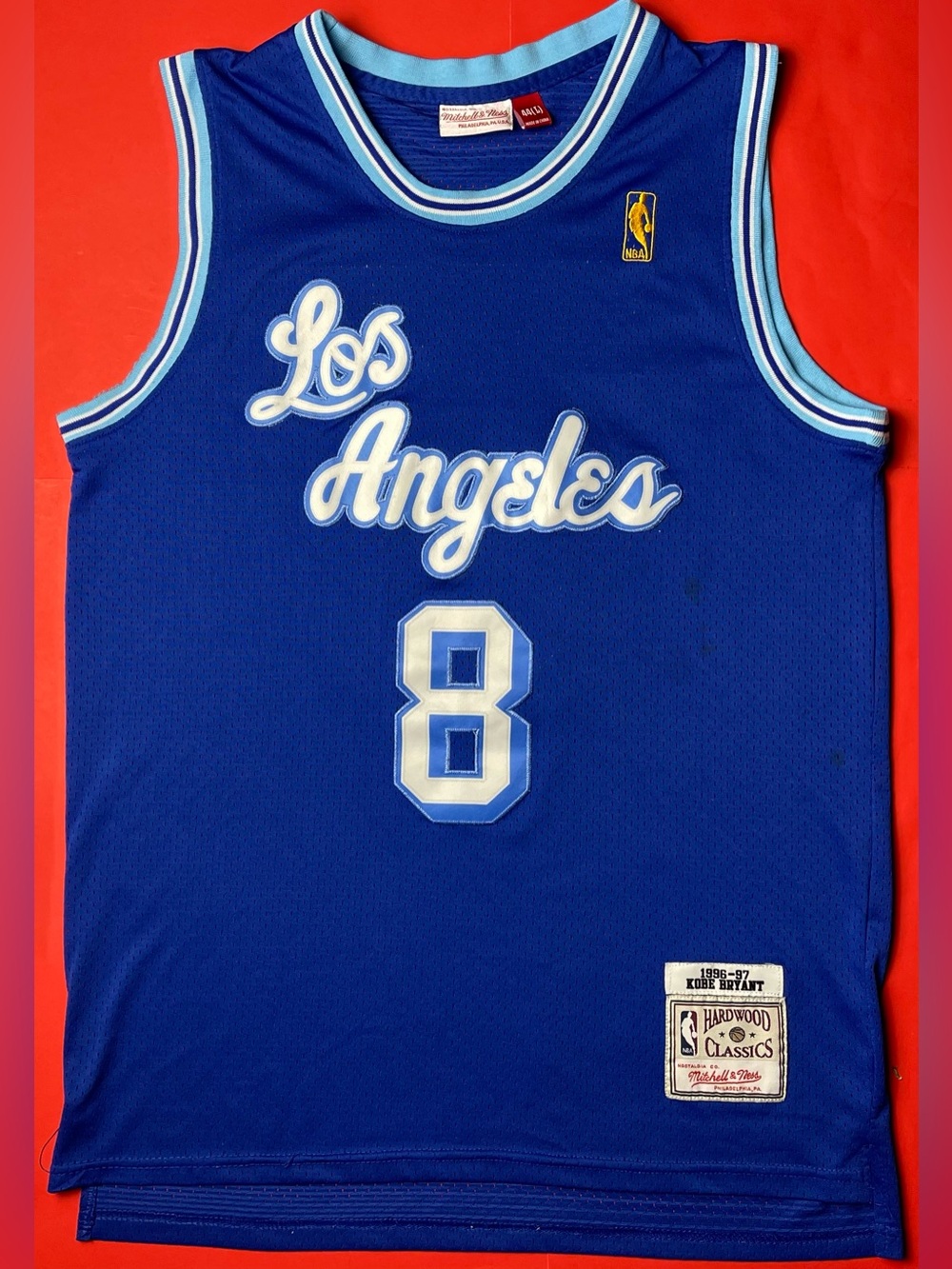 Mitchell & Ness Kobe Bryant #8 Los Angeles Lakers Blue Hardwood Classics Jersey